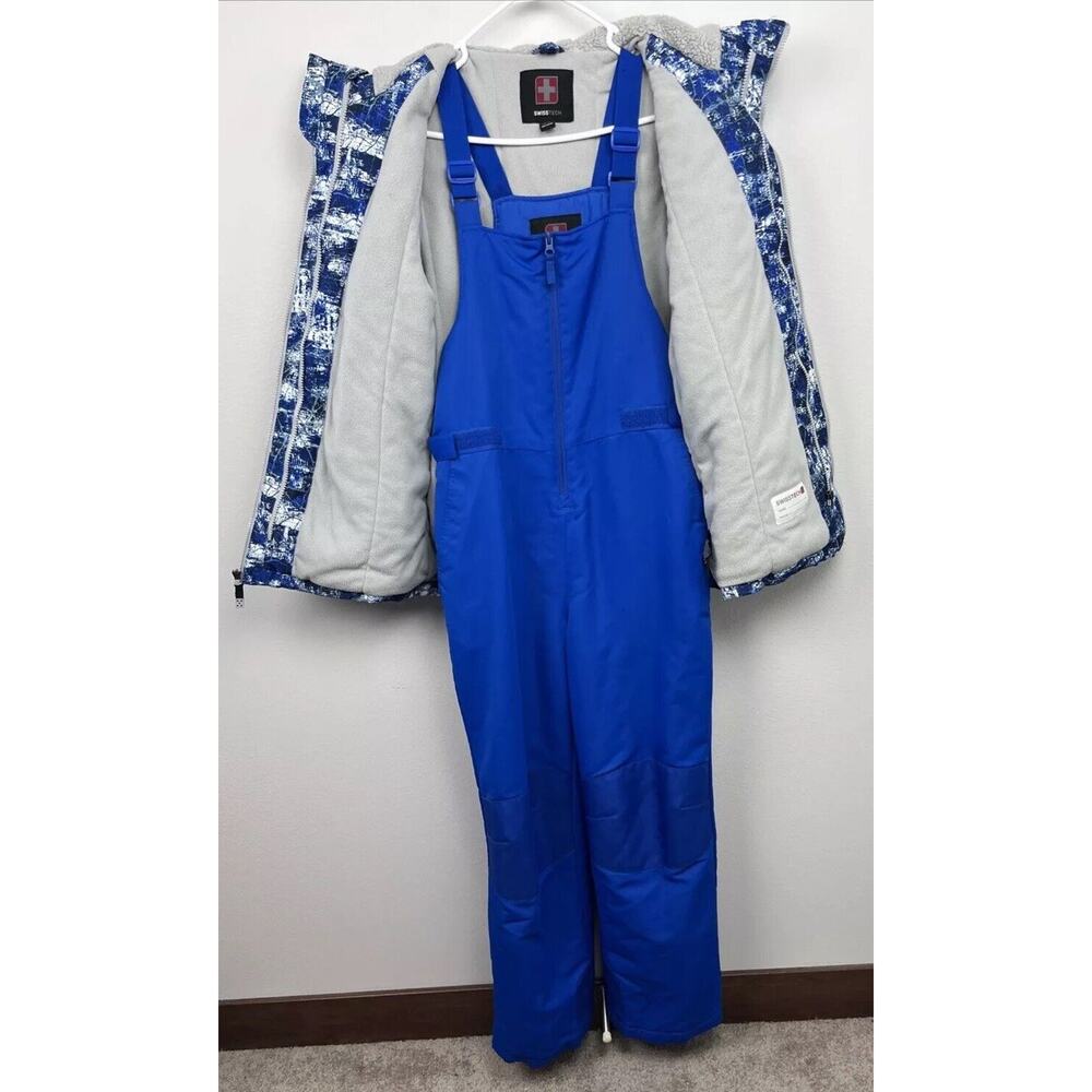 Swiss Tech Full Zip Winter Ski Jacket & Bibs Size Youth XL (14-16) EUC - Picture 5 of 12